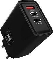картинка сзу more choice (4620202555625) nc90 1usb+2type-c 3.0a pd 45w black от магазина Tovar-RF.ru