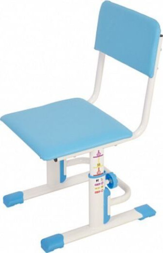 картинка стул polini стул для школьника регулируемый polini kids city / polini kids smart s, белый-синий (1кор) от магазина Tovar-RF.ru