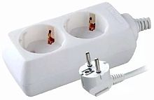 картинка Электро удлинитель VOLSTEN (9309) S 2x3-Z (2 гн. 3 м., 10А, 2200 Вт.) от магазина Tovar-RF.ru