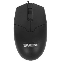 картинка мышь sven rx-30 usb чёрная (2+1кл. 1000dpi,  каб. 2м., кор) от магазина Tovar-RF.ru