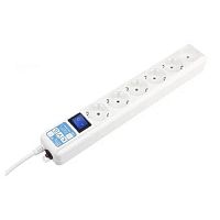 картинка powercube фильтр-удлинитель pro (spl6-16-p-3м) 3.0м, 6 розеток,16а, белый от магазина Tovar-RF.ru