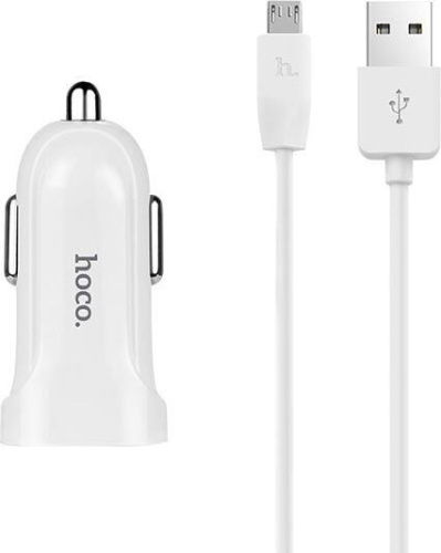 картинка азу hoco (6957531067788) z2 white азу 1usb 1.5a для micro usb от магазина Tovar-RF.ru