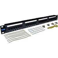 картинка lanmaster twt-pp24utp патч-панель twt 24 порта, utp, кат.5e, 1u от магазина Tovar-RF.ru