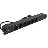 картинка exegate ex280827rus блок розеток exegate serverpro pdu-19h602 al-6s-eu2, 19",1u,алюм, 6schuko, евровилка, 2м от магазина Tovar-RF.ru
