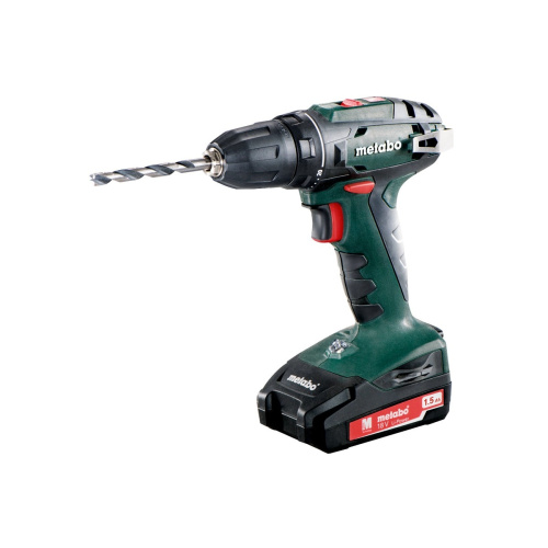 картинка Metabo BS 18  Акк.винт[602207550] { 2х1.5 Ач Li-lon, патрон 10мм, кейс } от магазина Tovar-RF.ru