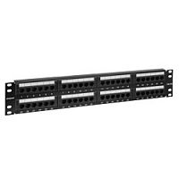 картинка exegate ex256753rus патч-панель utp 19" 48 port кат.5e exegate  разъём krone&110 (dual idc), 2u от магазина Tovar-RF.ru