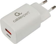 картинка универсальный адаптер питания cablexpert (21077) mp3a-pc-42 qc3.0/pd белый от магазина Tovar-RF.ru