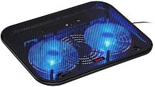 картинка buro подставка для ноутбука bu-lcp140-b214h 14 338x255x22мм 1xusb 2x 140ммfan 480г металлическая сетка/пластик черный от магазина Tovar-RF.ru