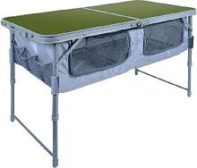 картинка стол nika стол складной с полкой хаки сст-3п/2от магазина Tovar-RF.ru