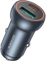 картинка азу borofone (6941991118579) bz32a 1usb+1type-c 3.0a pd30w+qc3.0 , metal grey от магазина Tovar-RF.ru