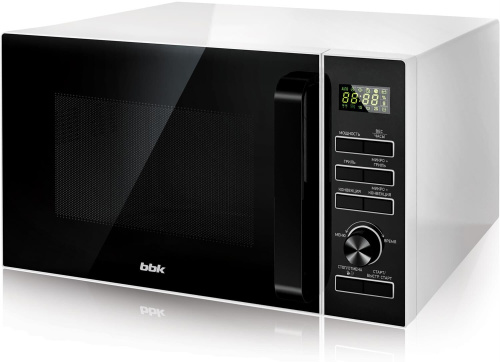 картинка микроволновая печь bbk 25mwc-992t/wb белый/черный магазин Tovar-RF.ru являющийся официальным дистрибьютором в России картинка микроволновая печь bbk 25mwc-992t/wb белый/черный от магазина Tovar-RF.ru