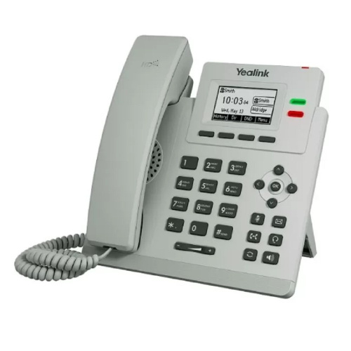 картинка  yealink sip-t31p, телефон sip 2 линии, poe, бп в комплекте,светло-серый (sip-t31p light gray) от магазина Tovar-RF.ru