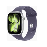 картинка apple watch series 11 46mm silver aluminium case with purple fog sport band - m/l (meva4zp/a) от магазина Tovar-RF.ru