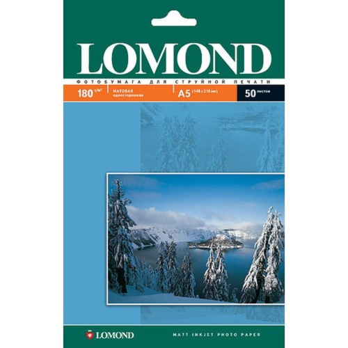 картинка 0102068 LOMOND А5 50л. Матовая фотобумага 180г/м2 магазин Tovar-RF.ru являющийся официальным дистрибьютором в России картинка 0102068 LOMOND А5 50л. Матовая фотобумага 180г/м2 от магазина Tovar-RF.ru