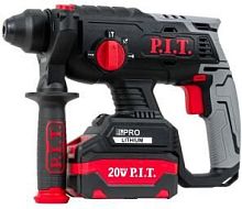 картинка P.I.T. Перфоратор SDS-Plus аккум. бесщеточный PBH20H-22B/2 (20В, 1,8Дж, 3реж, Ø22мм, 2акб, ЗУ, кейс) от магазина Tovar-RF.ru