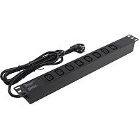 картинка exegate ex280855rus блок розеток exegate serverpro pdu-19h809 al-8c13-eu2.5, 19",1u,алюм, 8 iec 320 c13, евровилка, 2.5м от магазина Tovar-RF.ru