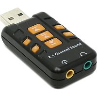 картинка orient au-01pl (bl)  usb адаптер для микрофона и наушников комбинированная расцветка (черный) от магазина Tovar-RF.ru