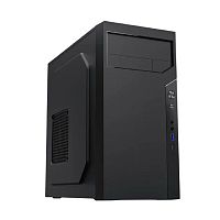 картинка zircon, iva bk (midi tower, черный, бп 450вт., 1*usb3.0, 1*usb type-c, hd audio) от магазина Tovar-RF.ru