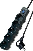 картинка Удлинитель КОСМОС YKsm5m-5g-Z-V10A-B Черный/серый от магазина Tovar-RF.ru