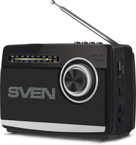 картинка радиоприемник sven srp-155, чёрный от магазина Tovar-RF.ru