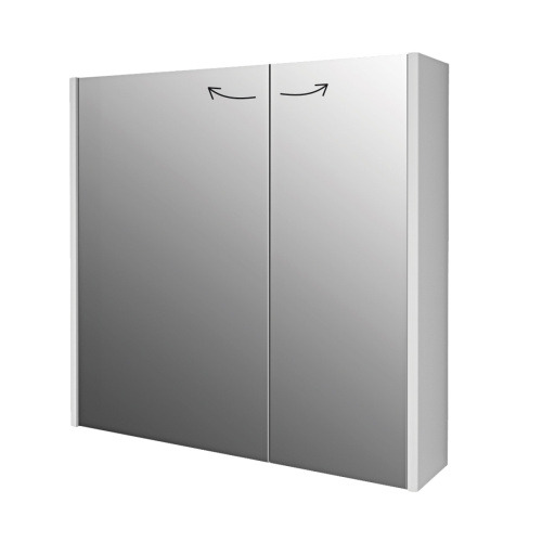 картинка Шкаф зеркальный PRIME, 70 см, 2 дверцы, 4 стеклянные полки, белый магазин Tovar-RF.ru являющийся официальным дистрибьютором в России фото 8 картинка Шкаф зеркальный PRIME, 70 см, 2 дверцы, 4 стеклянные полки, белый от магазина Tovar-RF.ru фото 8