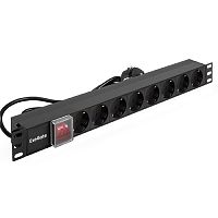 картинка exegate ex280844rus блок розеток exegate serverpro pdu-19h805 al-8s-eu3-sw, 19",1u,алюм, 8schuko, евровилка, 3м от магазина Tovar-RF.ru