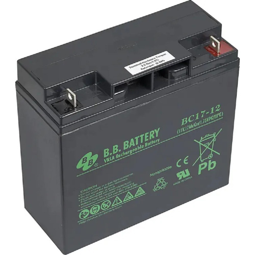 картинка акб b.b. battery bc 17-12 (12в 17ач  дхшхв 181х76х166 мм, масса 5,62 кг) клеммы b1 от магазина Tovar-RF.ru