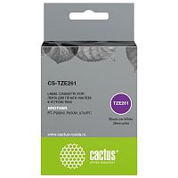 картинка картридж ленточный cactus cs-tze261 tze-261 черный для brother pt- p900w, p950w, 9700pc от магазина Tovar-RF.ru