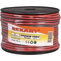 картинка Rexant 01-6104-3 Кабель акустический, 2х0.75 мм2, красно-черный, 100 м.   от магазина Tovar-RF.ru