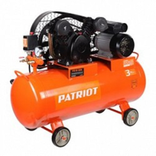 картинка PATRIOT Expert Компрессор поршневой ременной [525306325] { PTR 50-450A, 450 л/мин, 10 бар, 2200 Вт, 50 л, быстросъемный 1/4" + "елочка" } от магазина Tovar-RF.ru