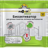 картинка Биоактиватор для дачных туалетов и септиков NADZOR Биоактиватор для дачных туалетов и септиков, 50 гр., в порошке, универсальный, Garden BIOWC4 от магазина Tovar-RF.ru