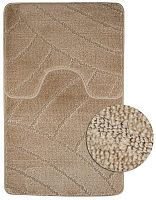 картинка Коврик д/ванной комнаты САНАКС 00311 Коврик в ванную CLASSIC UNI 201825 двойной КОРИЧНЕВЫЙ 55х90 + 45х55 см 100% полиэстер , ворс 11 мм от магазина Tovar-RF.ru