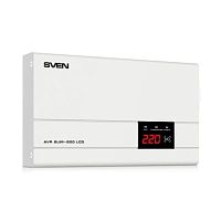 картинка sven стабилизатор напряжения avr slim-500 lcd белый от магазина Tovar-RF.ru