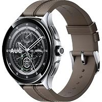 картинка часы наручные xiaomi смарт-часы xiaomi watch 2 pro - bluetooth® silver case with brown leather strap m2234w1 (bhr7216gl) от магазина Tovar-RF.ru