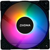 картинка вентилятор digma dfan-frgb1 rgb 120мм черный 3-pin 4-pin (molex)ret от магазина Tovar-RF.ru