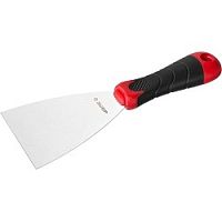 картинка Шпатель ЗУБР "МАСТЕР", профилированное нержавеющее полотно, 2к ручка, 80мм [10072-08] от магазина Tovar-RF.ru