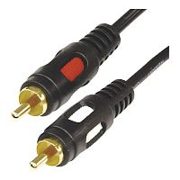 картинка Rexant (17-0148) Шнур 2RCA Plug - 2RCA Plug  10М  (GOLD)   от магазина Tovar-RF.ru