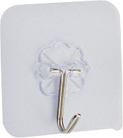 картинка Крючок для ванной комнаты САНАКС 5851 Крючок одинарный на прозрачном самоклеящемся основании от магазина Tovar-RF.ru