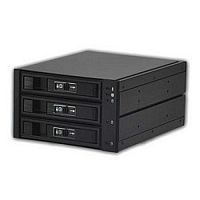 картинка procase l3-203-sata3-bk {hot-swap корзина 3 sata3/sas 6gb, черный, с замком, hotswap aluminium mobie rack module (2x5,25) 1xfan 80x15mm} от магазина Tovar-RF.ru