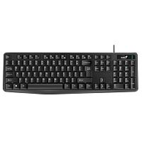 картинка клавиатура genius smart kb-117, {черный, проводная, usb, 104 клавиши, защита от проливаний, регулировка наклона} [31310016402] от магазина Tovar-RF.ru