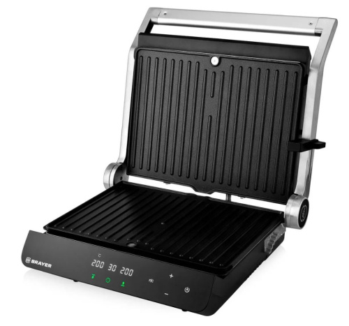 картинка электрический пресс-гриль brayer 2008br магазин Tovar-RF.ru являющийся официальным дистрибьютором в России картинка электрический пресс-гриль brayer 2008br от магазина Tovar-RF.ru