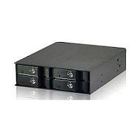 картинка procase g2-104-sas12-bk {hot-swap корзина 4 sata3/sas 12g,черный,с замком,hotswap mobie rack 2,5" hdd(1x5,25),1*minisas hd(sff-8643),2xfan 40x15mm} от магазина Tovar-RF.ru