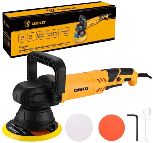картинка Шлифмашина полировальная орбитальная DEKO P1700-D PRO, 150мм, 1700 Вт 083-1048 от магазина Tovar-RF.ru