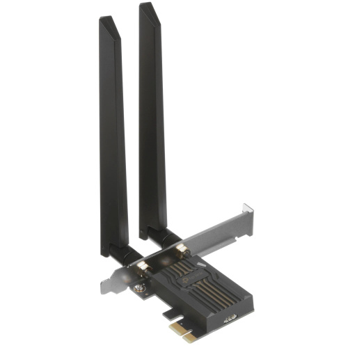 картинка tp-link archer tbe400e be6500 трехдиапазонный беспроводной pci express-адаптер wi-fi 7 с поддержкой bluetooth 5.4 магазин Tovar-RF.ru являющийся официальным дистрибьютором в России картинка tp-link archer tbe400e be6500 трехдиапазонный беспроводной pci express-адаптер wi-fi 7 с поддержкой bluetooth 5.4 от магазина Tovar-RF.ru