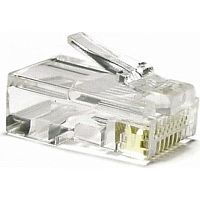 картинка коннектор hyperline (plug-8p8c-u-c6-100) utp кат.6 rj45 прозрачный (упак.:100шт) от магазина Tovar-RF.ru