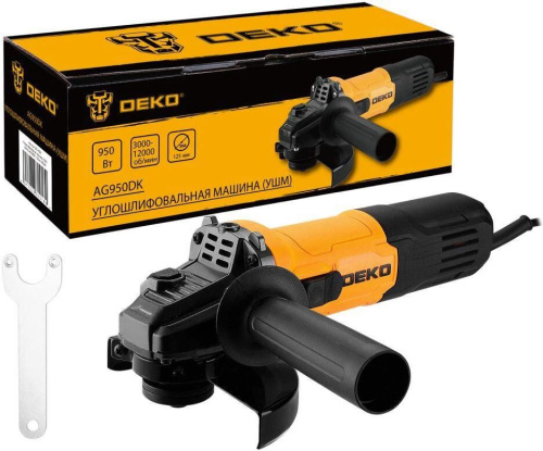 картинка Углошлифовальная машина DEKO AG950DK, 125мм, 950 Вт 083-1024 от магазина Tovar-RF.ru