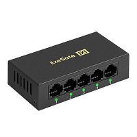 картинка exegate ex298689rus коммутатор неуправляемый exegate edes-1005d (5-портовый utp 10/100mbps, металлический корпус, с функцией энергосбережения (eee), настольный/настенный) от магазина Tovar-RF.ru