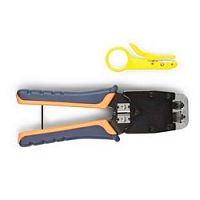 картинка hyperline ht-500 инструмент обжимной для rj-45, rj-12, профессиональный  от магазина Tovar-RF.ru