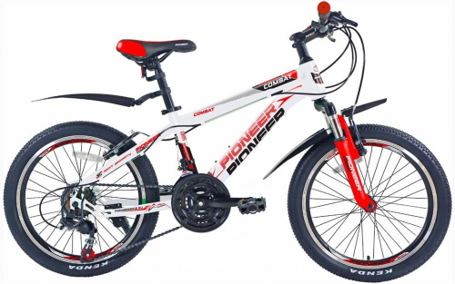 картинка велосипед pioneer combat 20"/12" white-red-blackот магазина Tovar-RF.ru