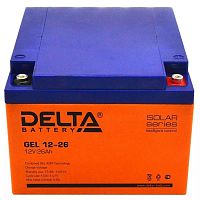 картинка delta gel 12-26 (12v/26ач) свинцово- кислотный аккумулятор   от магазина Tovar-RF.ru